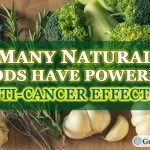 Many Natural Foods Have Powerful Anti Cancer Effects. Picture of garlic and broccoli.